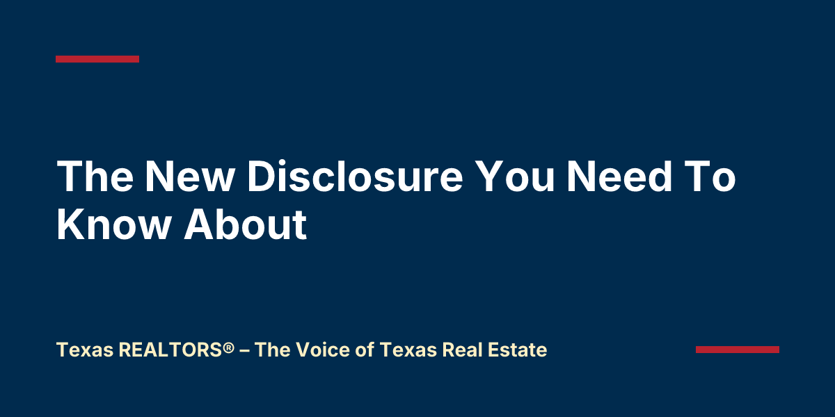 Png Rbm The New Disclosure You Need To Know About | Texas REALTORS® – The Voice ...
