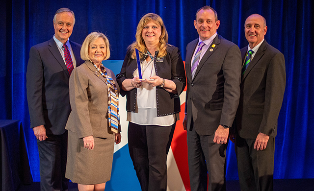 2019 Texas REALTOR® Good Neighbor Award winner Jacque Gordon with the Leadership Team.